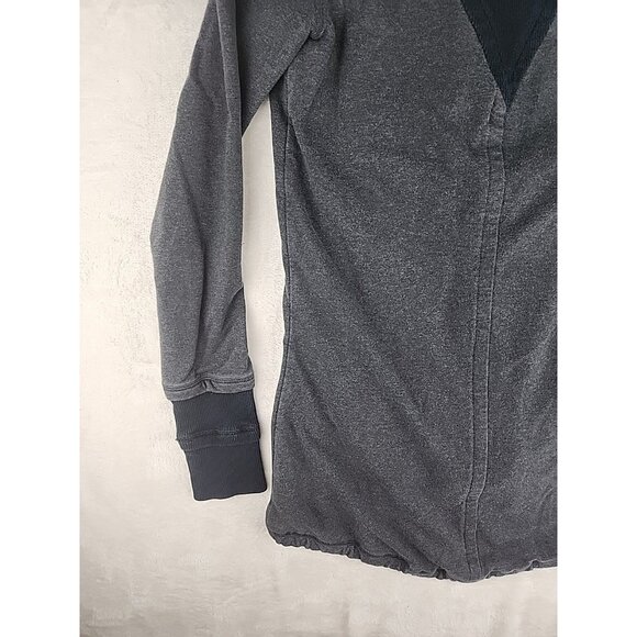Lululemon Women's Jacket Gratitude Wrap Elbow Patch Heathered Gray Size 8 Medium - Picture 11 of 15